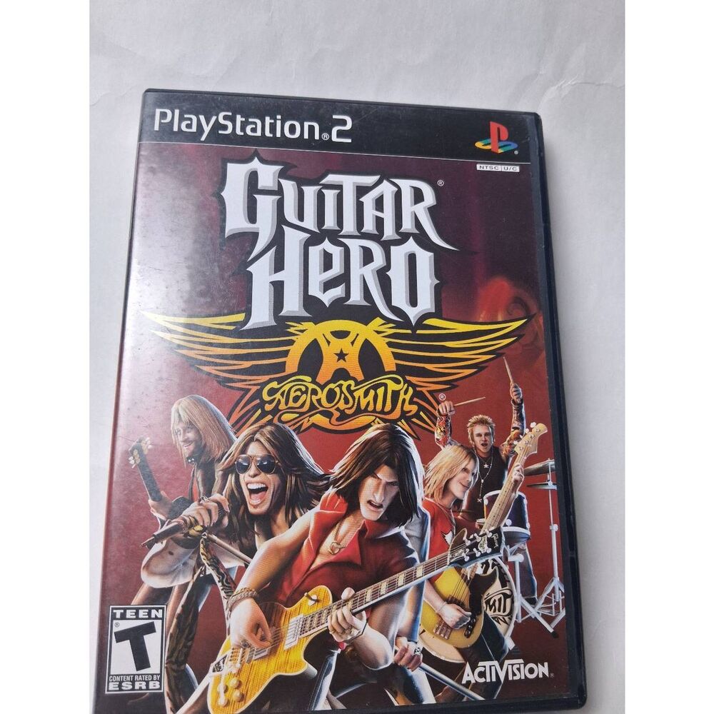 Guitar Hero: Aerosmith  Playstation 2 PS2 Good Condition-UnTested Complete